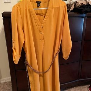 Women’s shirt dress with belt